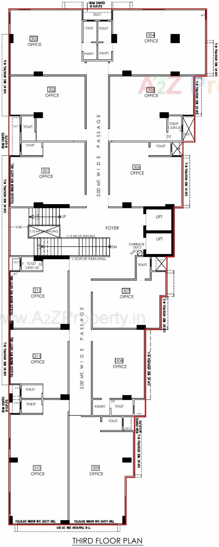 Layout of real estate project Shilp Aperia located at Bodakdev, Ahmedabad, Gujarat