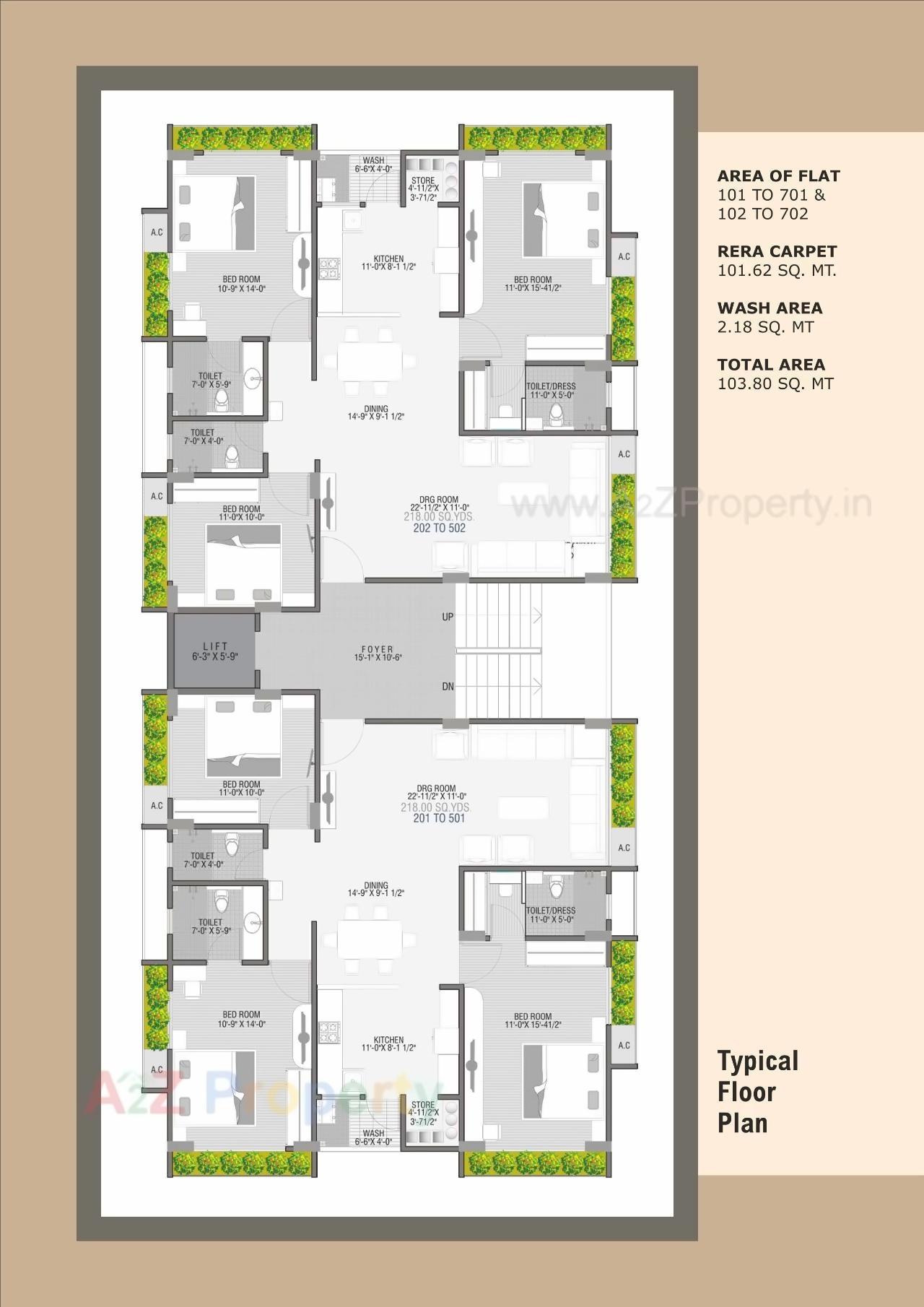 Layout of real estate project Shilp Enclave located at Bodakdev, Ahmedabad, Gujarat