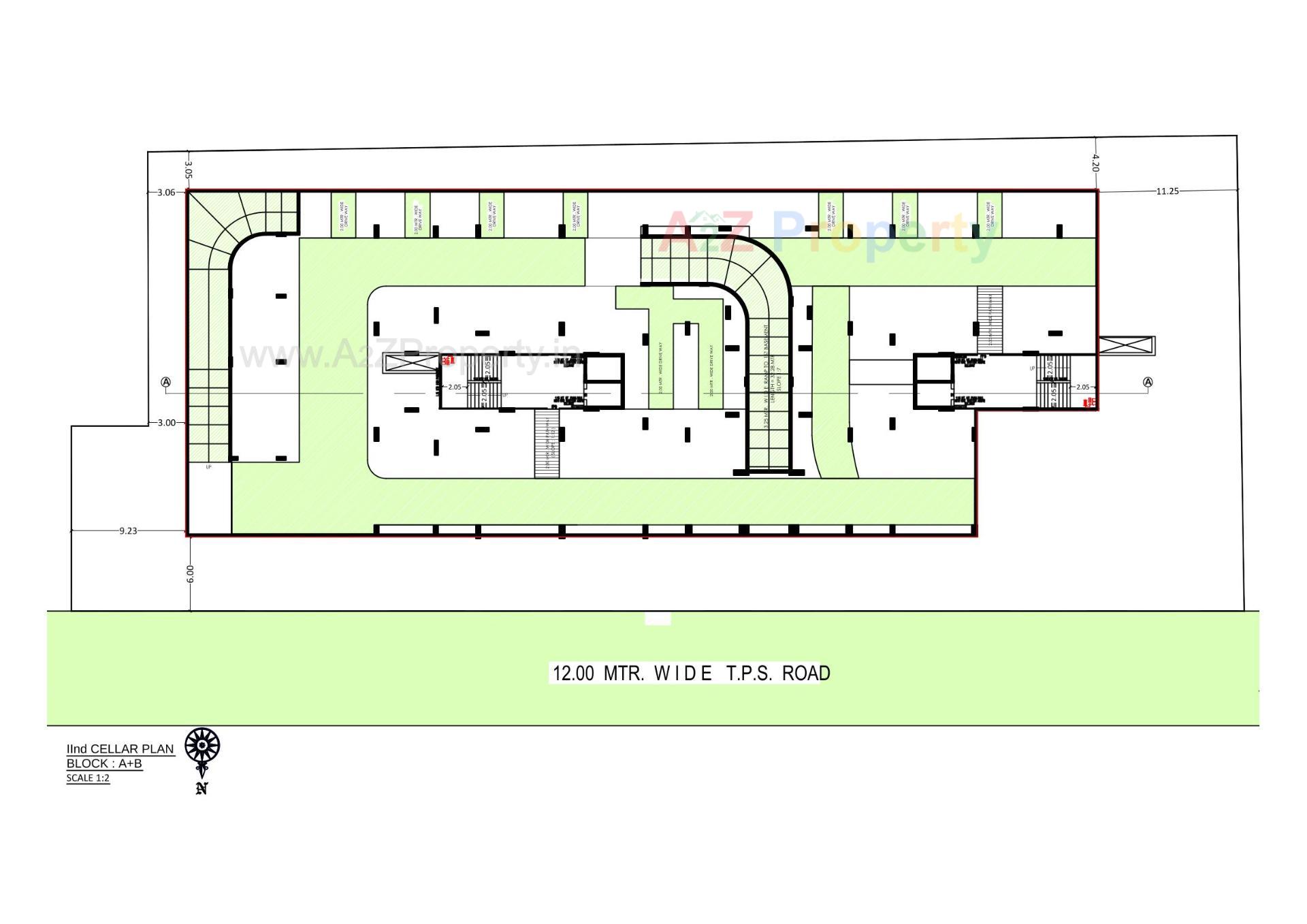 Layout of real estate project Shilp Paradise located at Bodakdev, Ahmedabad, Gujarat