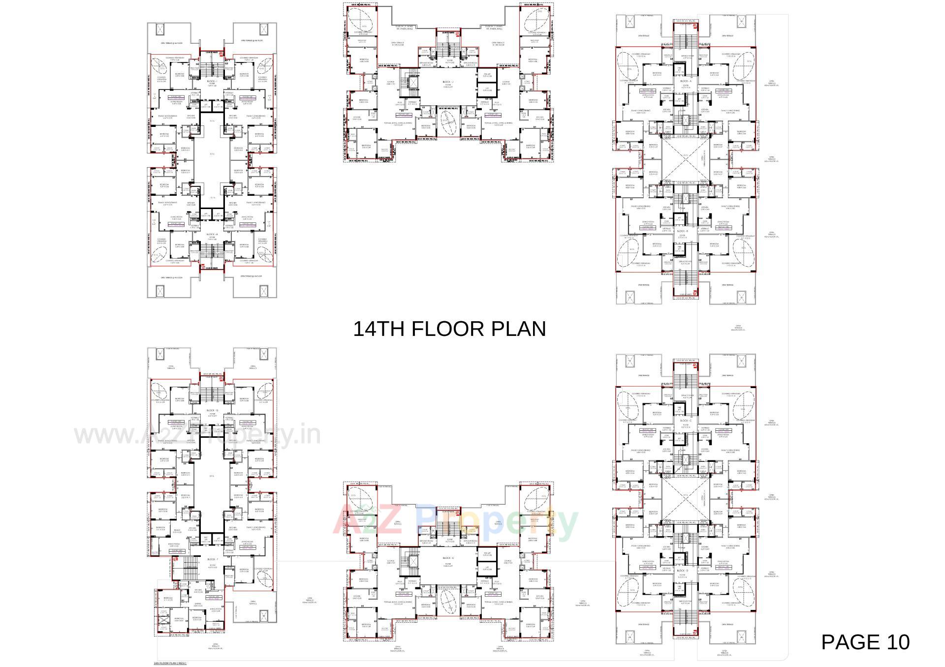 Layout of real estate project Shilp Residency located at Gota, Ahmedabad, Gujarat