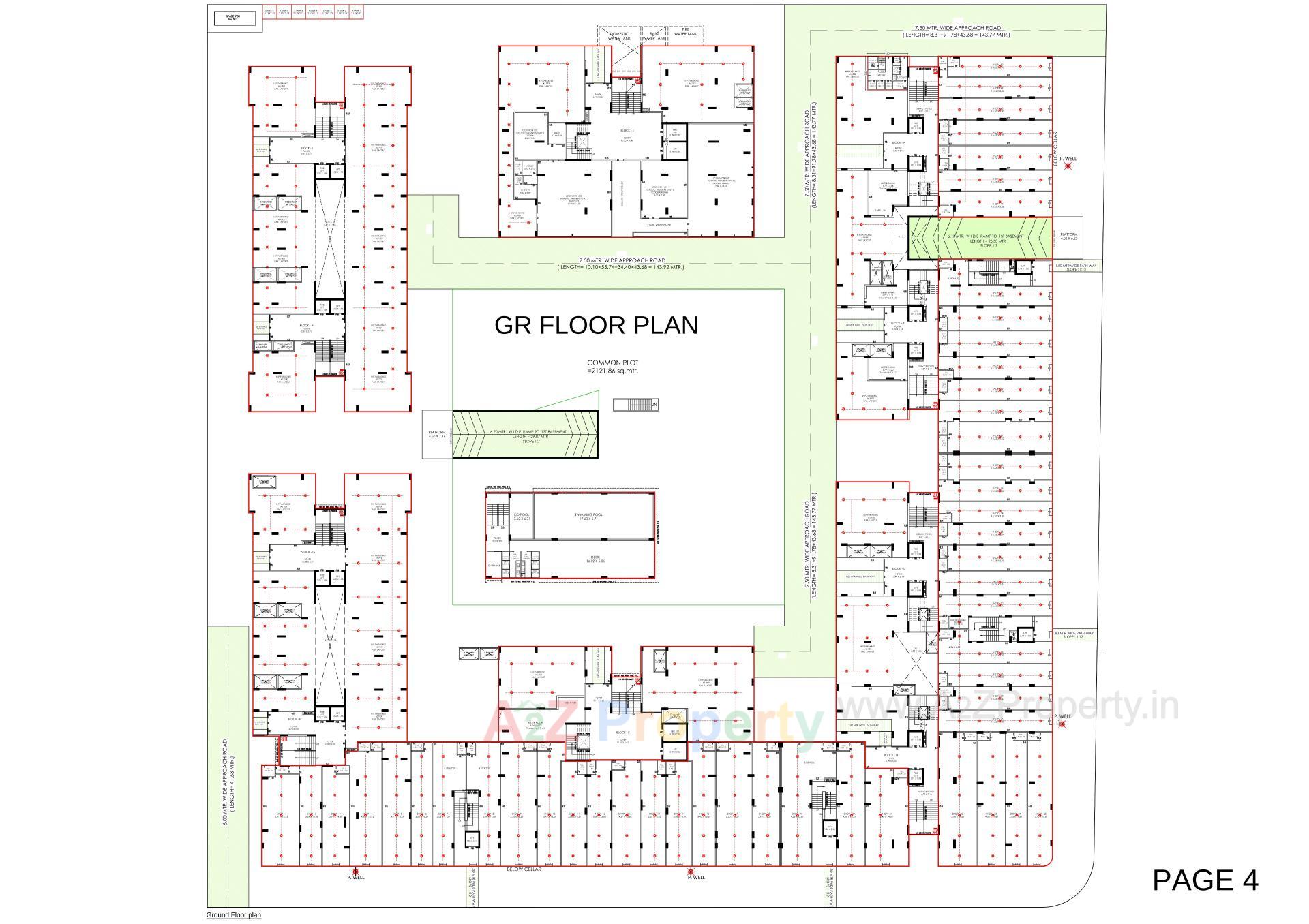 Layout of real estate project Shilp Residency located at Gota, Ahmedabad, Gujarat