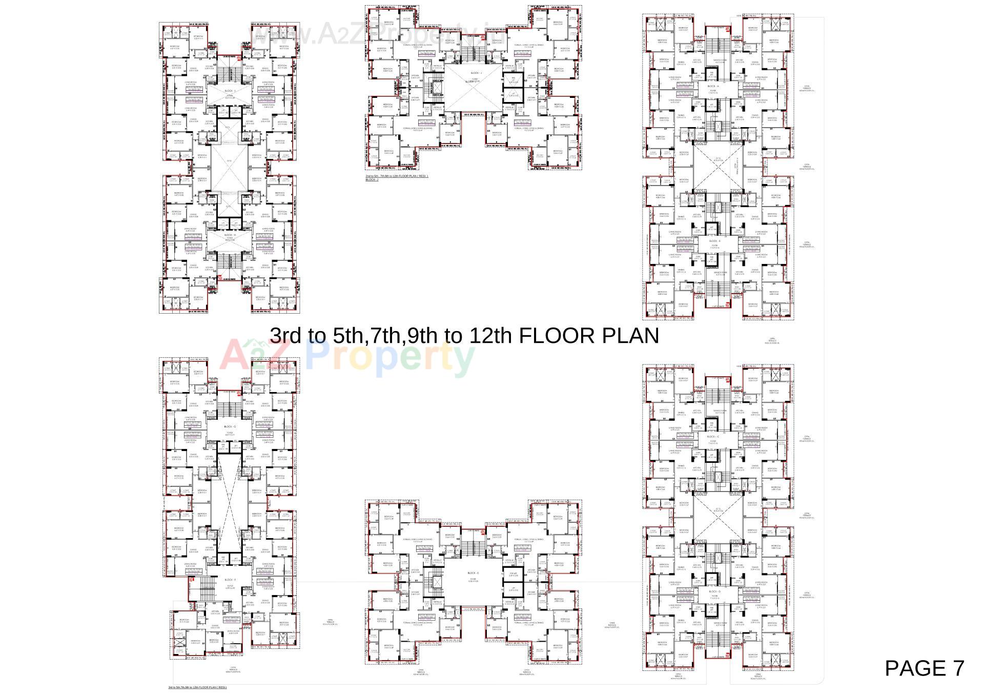 Layout of real estate project Shilp Residency located at Gota, Ahmedabad, Gujarat