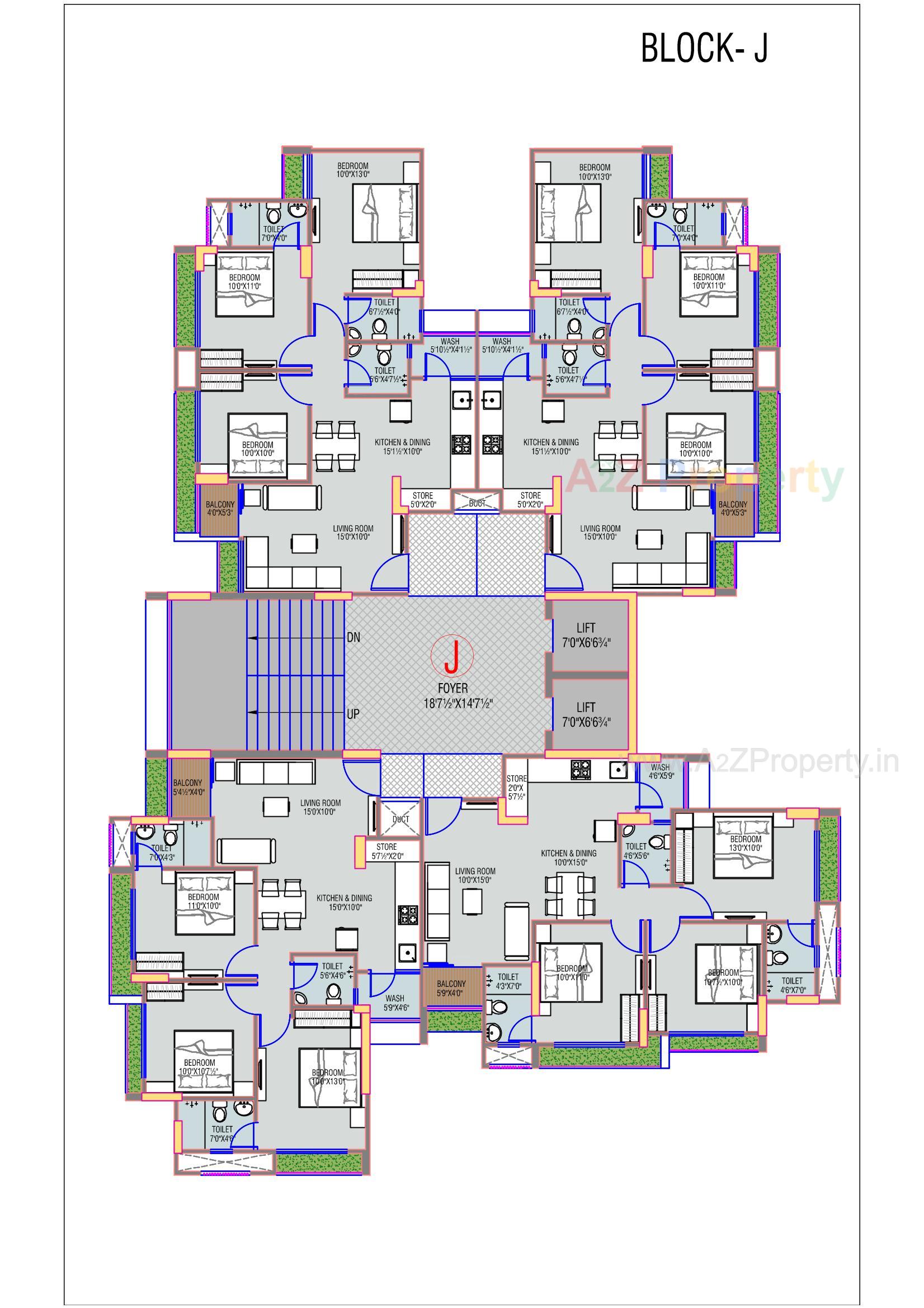 Layout of real estate project Shilp Revanta located at Shela, Ahmedabad, Gujarat