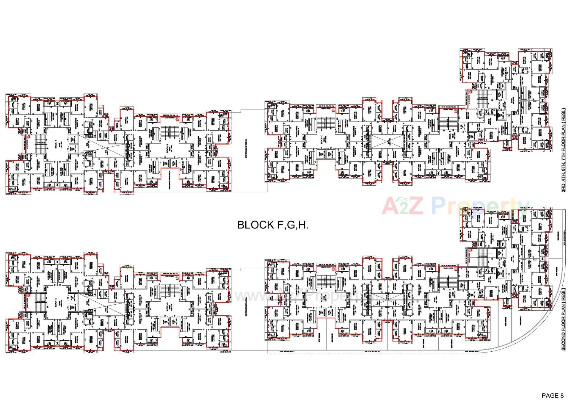 Layout of real estate project Shilp Serene located at Shilaj, Ahmedabad, Gujarat