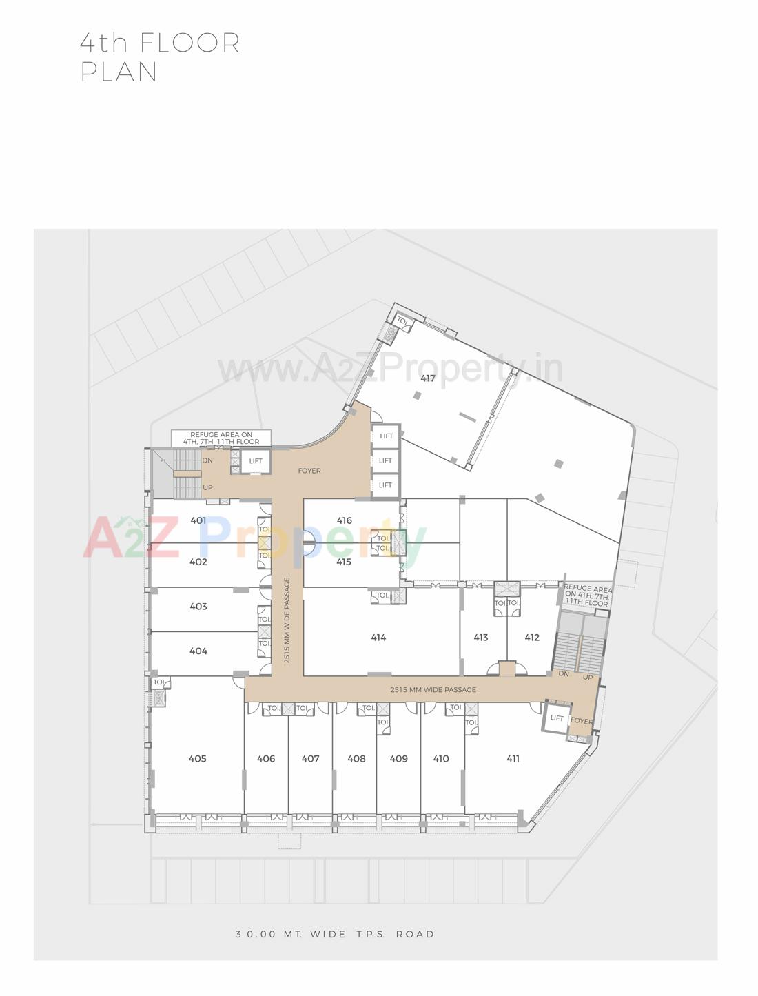 3D Elevation of real estate project Shilp Zaveri located at Jodhpur, Ahmedabad, Gujarat