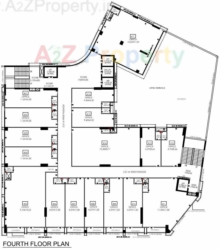 Layout of real estate project Shilp Zaveri located at Jodhpur, Ahmedabad, Gujarat
