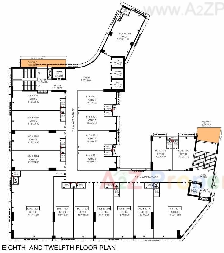 Layout of real estate project Shilp Zaveri located at Jodhpur, Ahmedabad, Gujarat