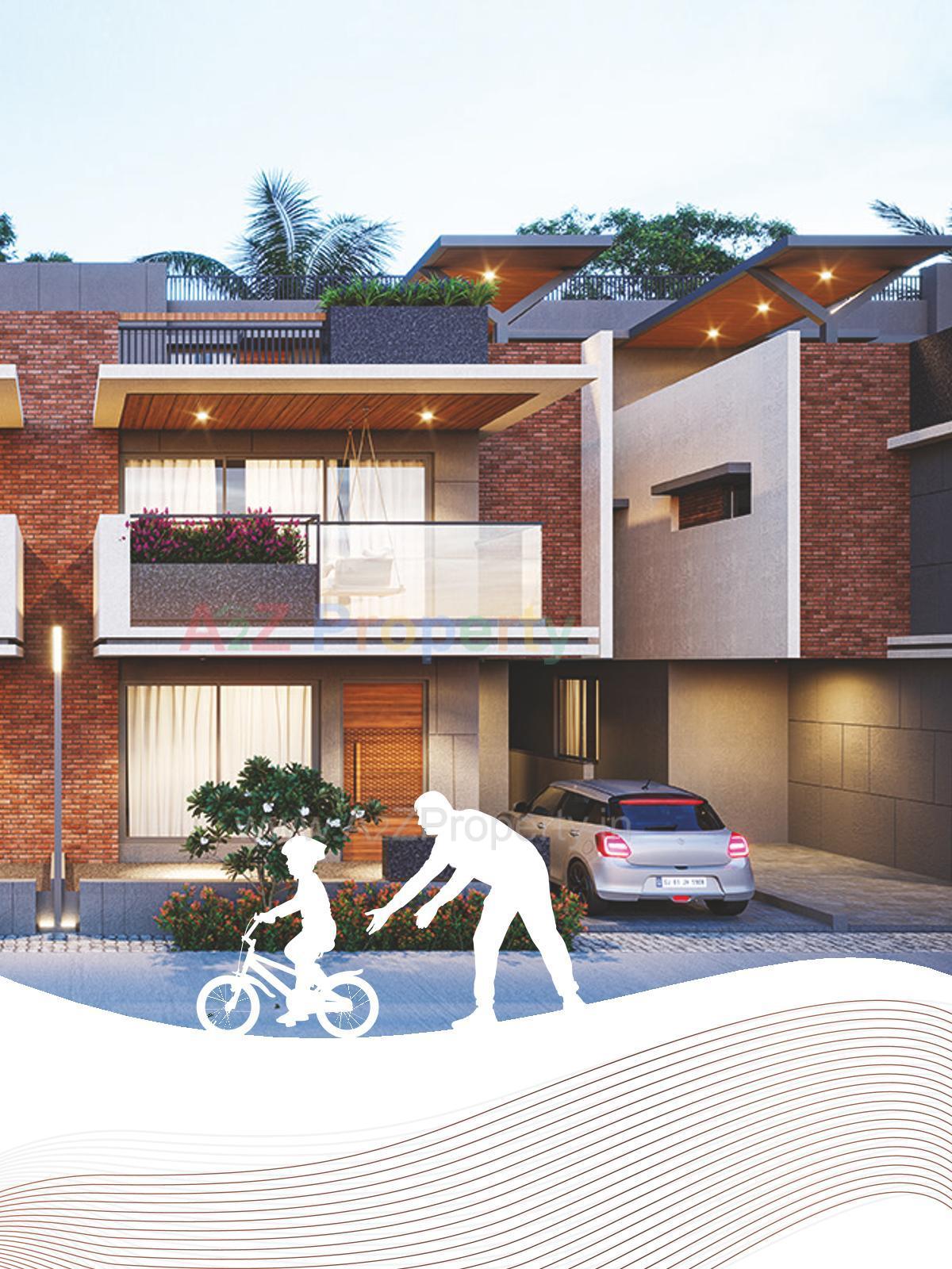 3D Elevation of real estate project Shilpgram Bhaktikunj located at Bilasiya, Ahmedabad, Gujarat