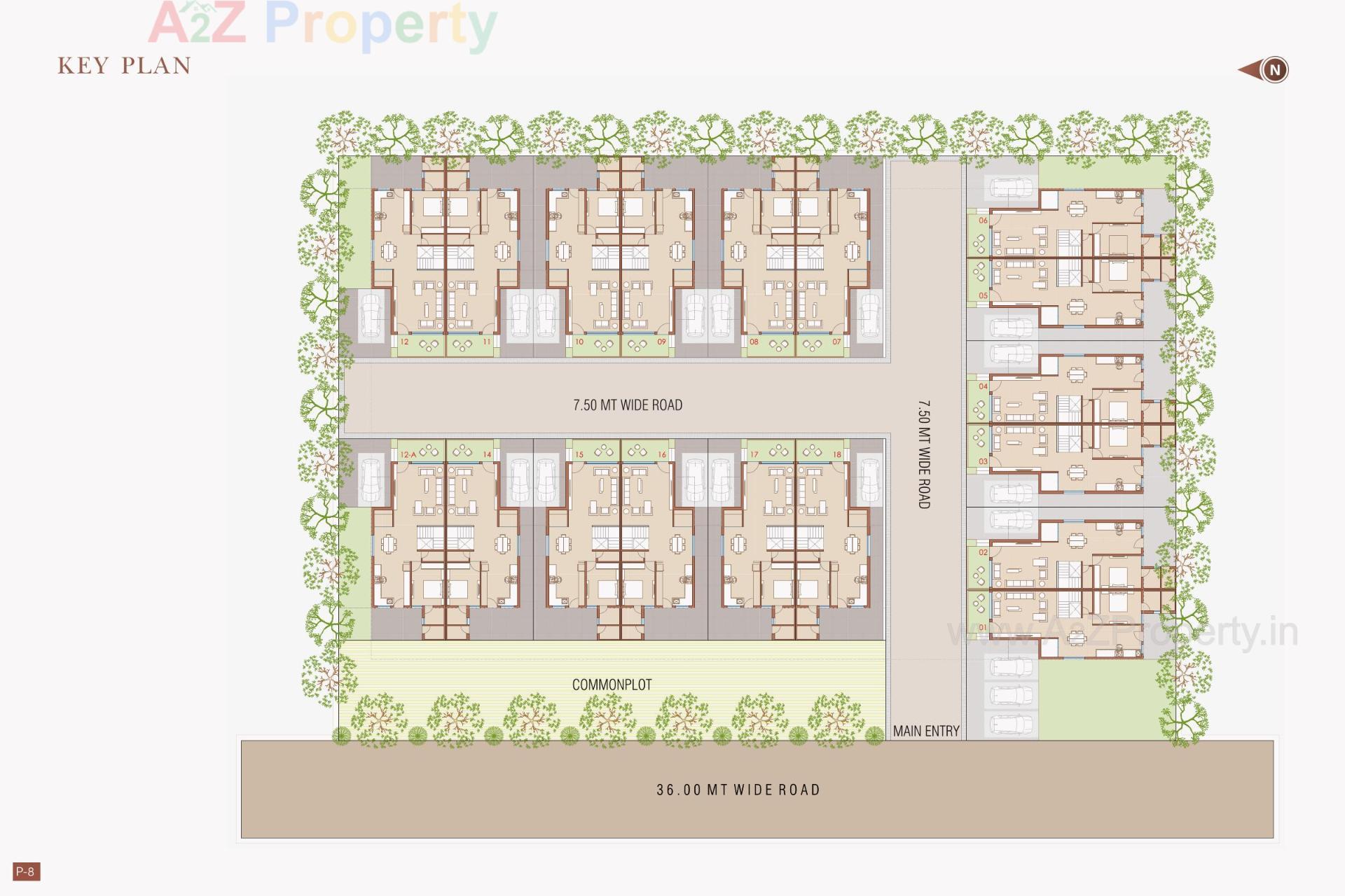 Layout of real estate project Shilpgram Bhaktikunj located at Bilasiya, Ahmedabad, Gujarat