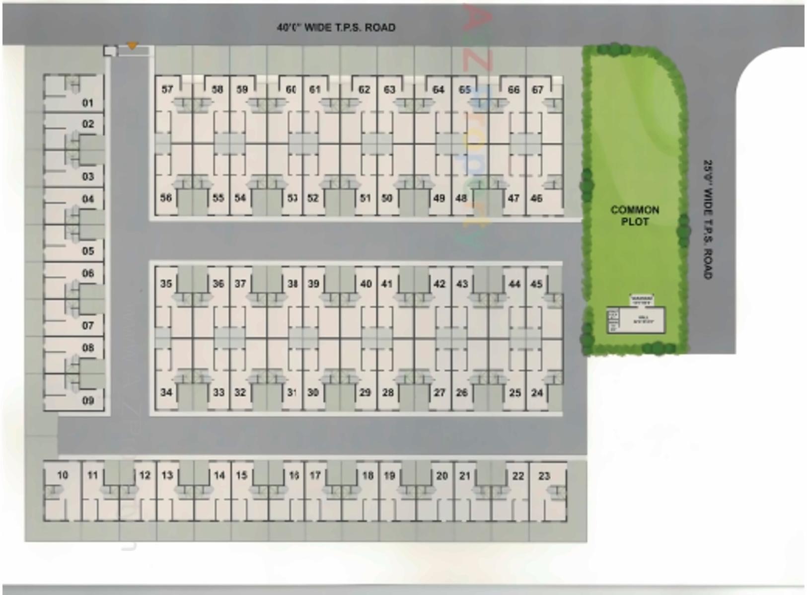 Layout of real estate project Shilpgram Safal located at Vastral, Ahmedabad, Gujarat