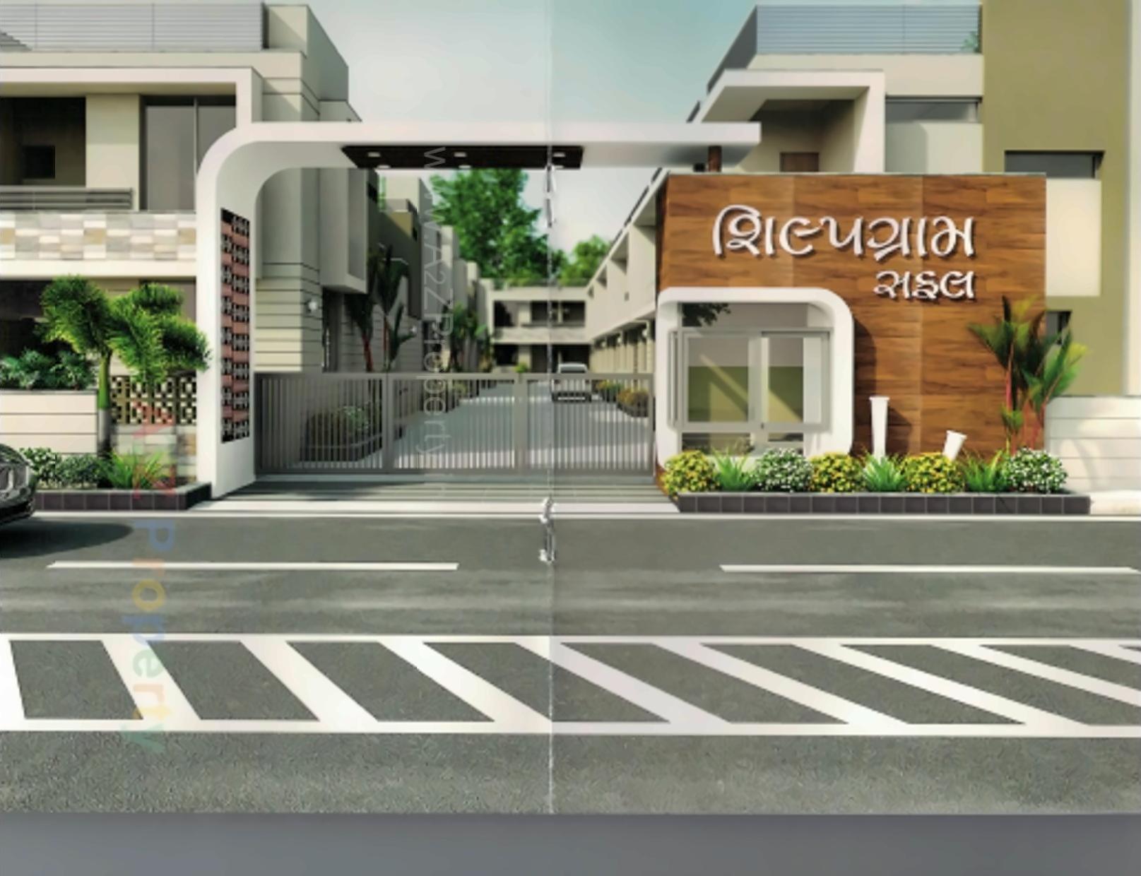 3D Elevation of real estate project Shilpgram Safal located at Vastral, Ahmedabad, Gujarat