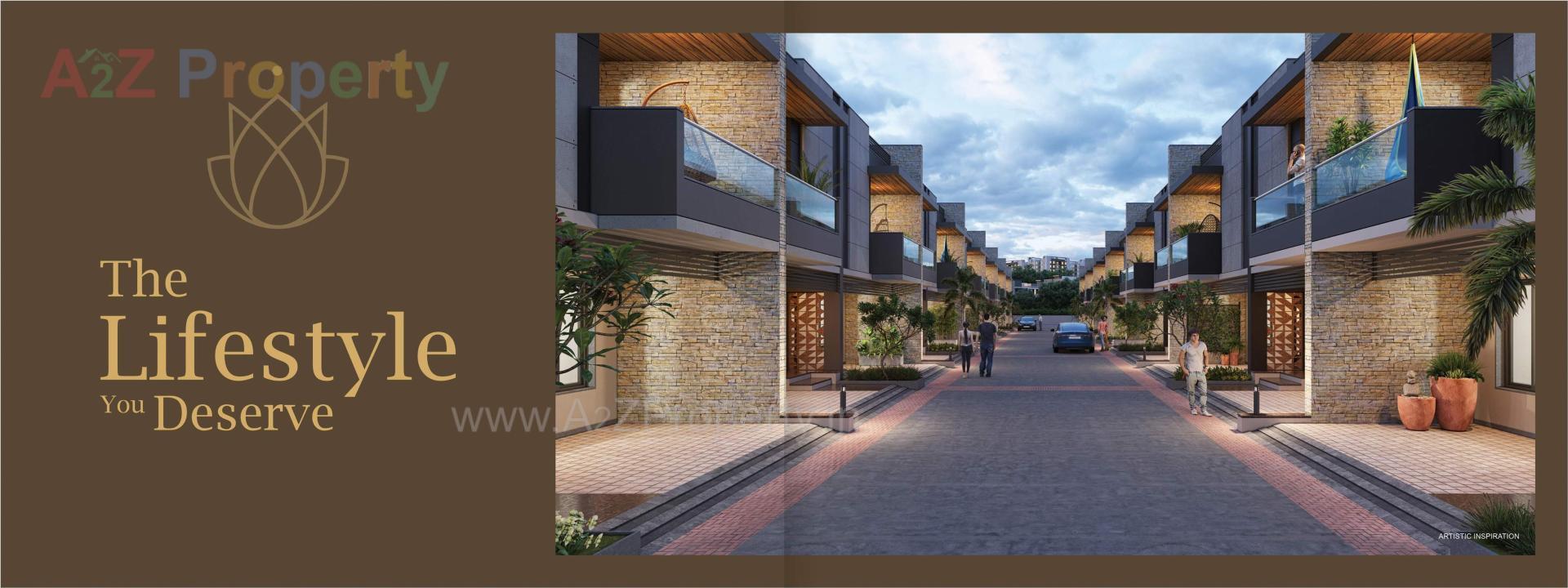 3D Elevation of real estate project Shilpgram Saral located at Hanspura, Ahmedabad, Gujarat
