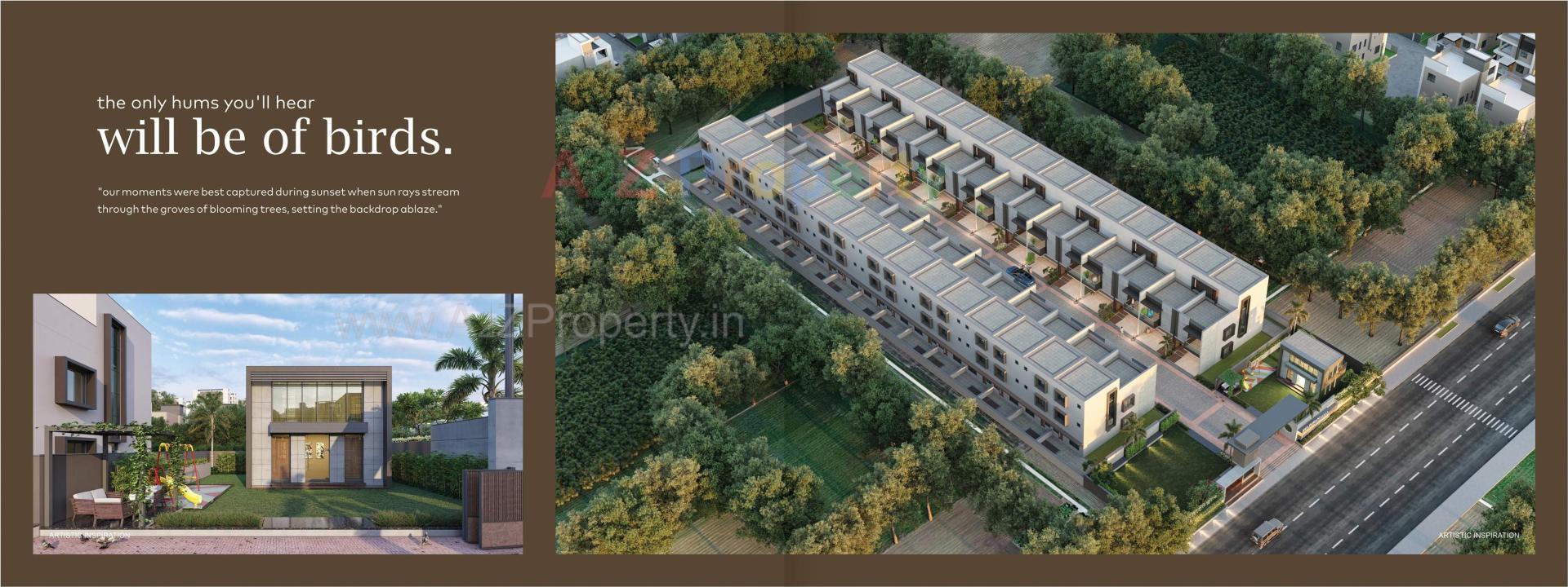 3D Elevation of real estate project Shilpgram Saral located at Hanspura, Ahmedabad, Gujarat