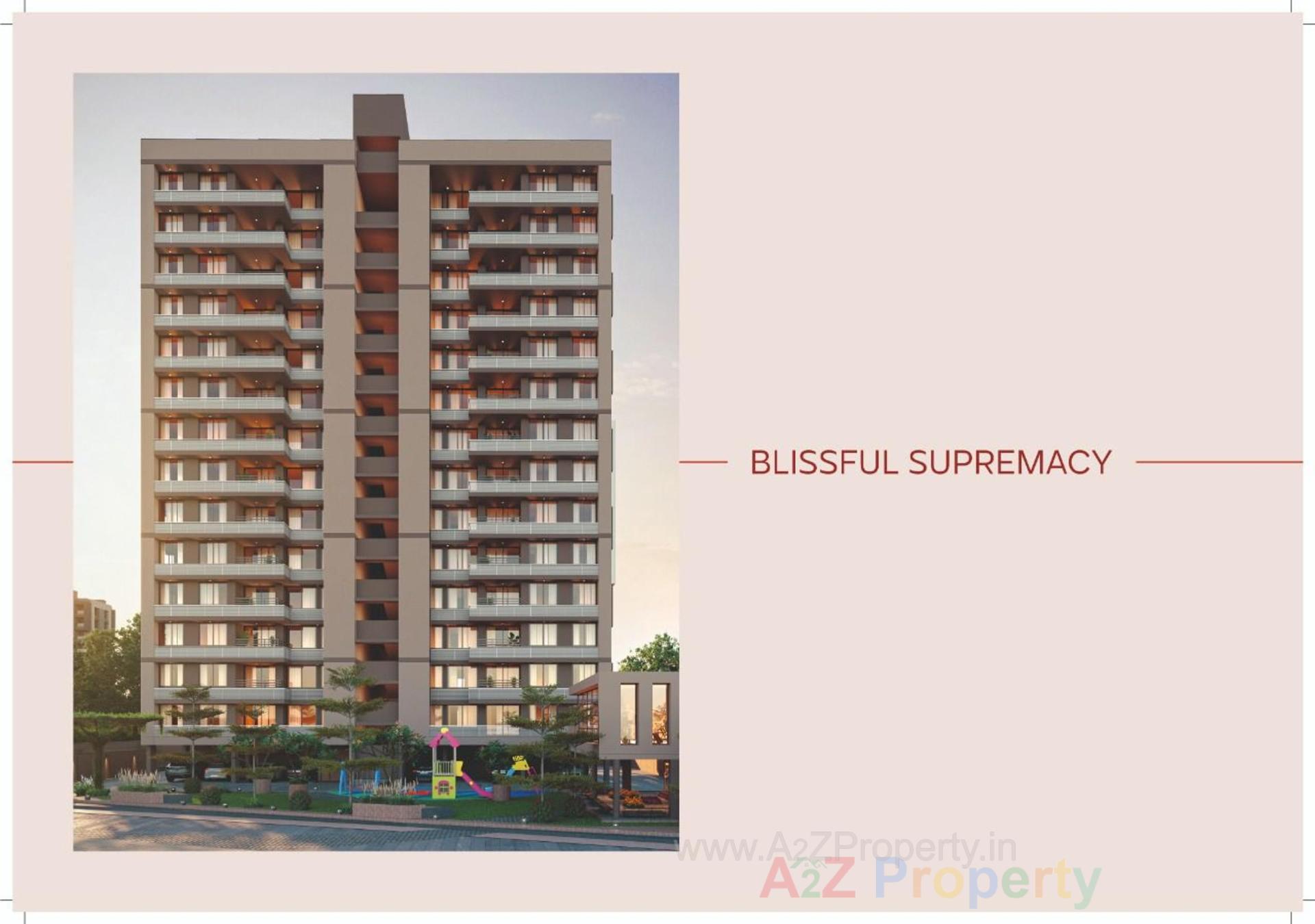 3D Elevation of real estate project Shine Swasti located at Tragad, Ahmedabad, Gujarat