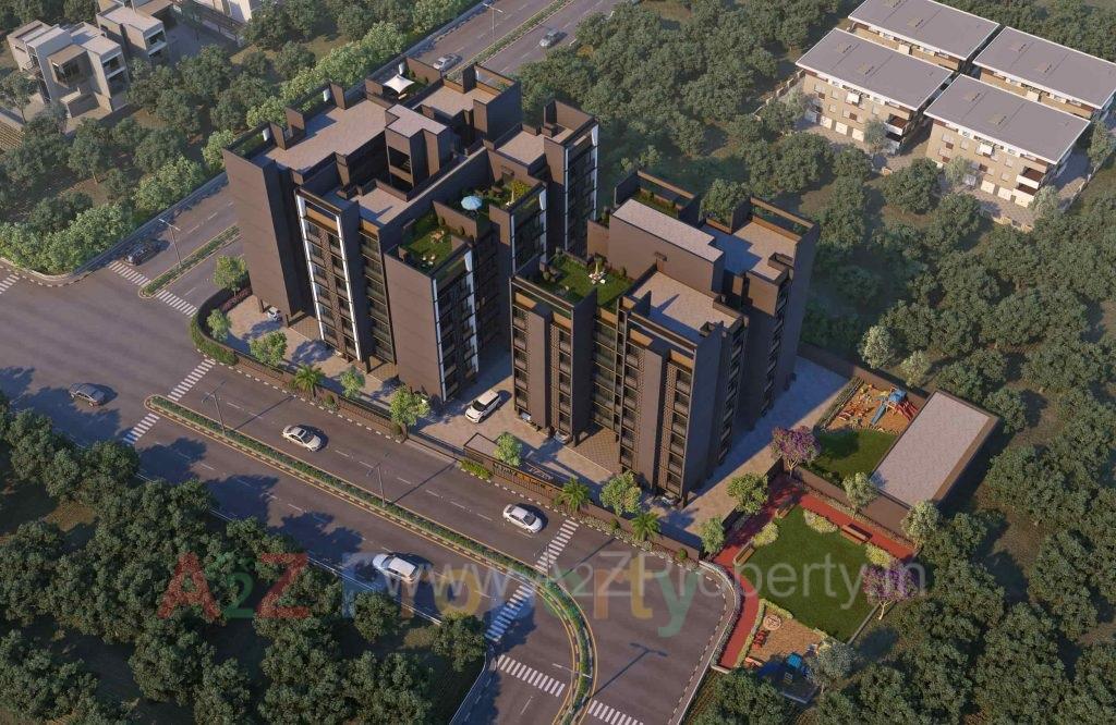 3D Elevation of real estate project Shiv Aspire located at Bopal, Ahmedabad, Gujarat