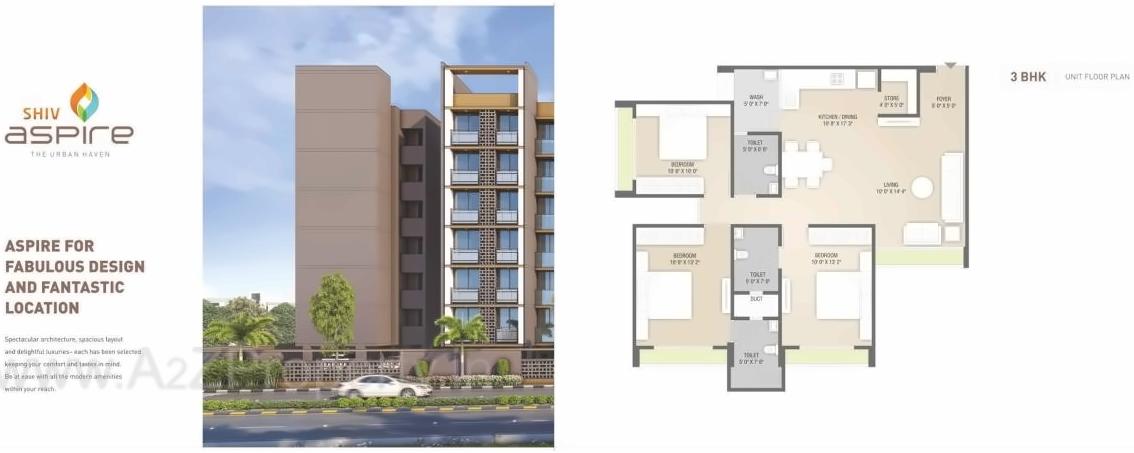 Layout of real estate project Shiv Aspire located at Bopal, Ahmedabad, Gujarat