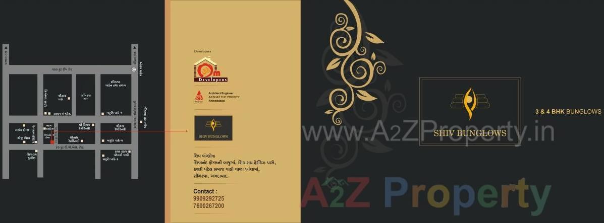  of real estate project Shiv Bunglows located at Singrva, Ahmedabad, Gujarat