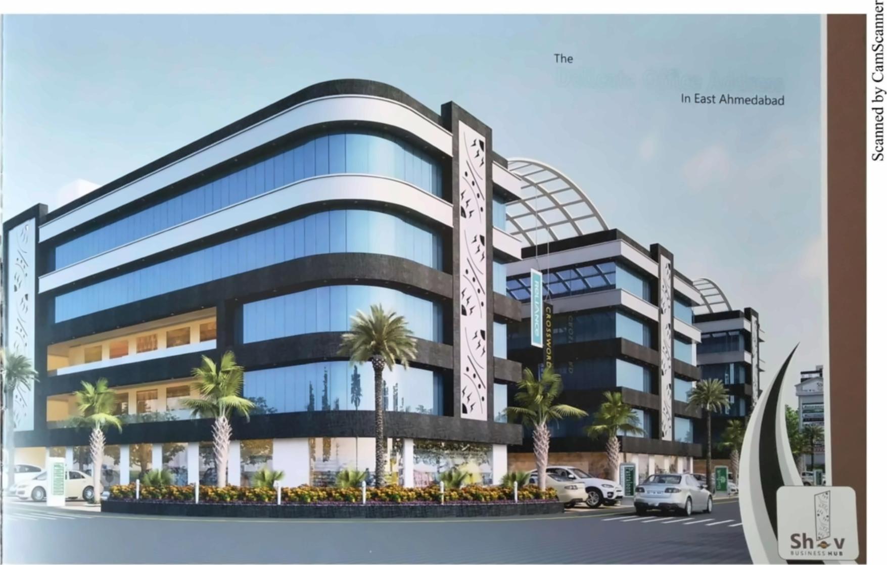 3D Elevation of real estate project Shiv Business Hub located at Nikol, Ahmedabad, Gujarat
