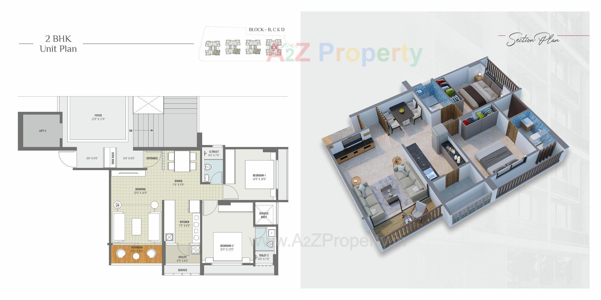 Layout of real estate project Shiv Ganesh located at Khodiyar, Ahmedabad, Gujarat