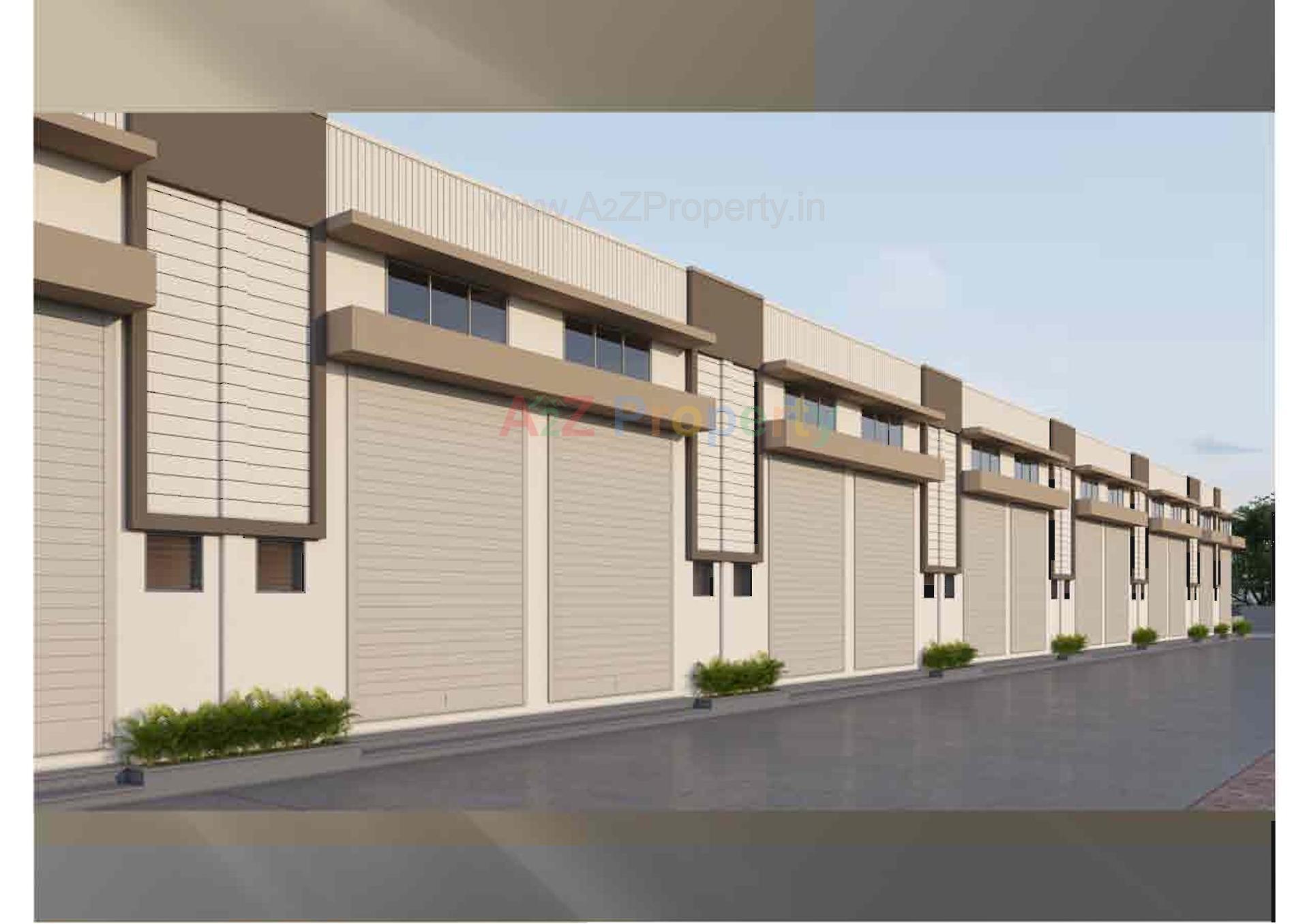 3D Elevation of real estate project Shiv Industrial Estate located at Kathwada, Ahmedabad, Gujarat