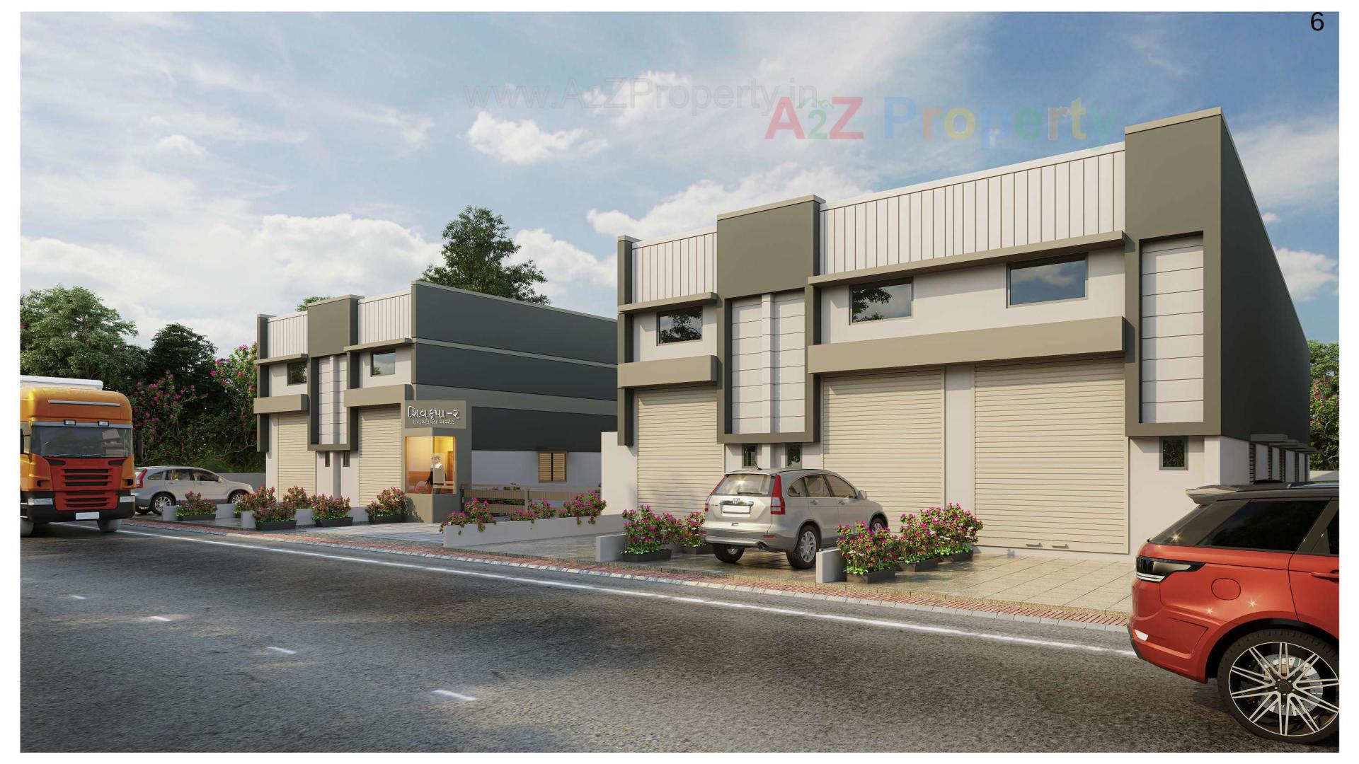 3D Elevation of real estate project Shiv Krupa Industrial Estate located at Singarva, Ahmedabad, Gujarat