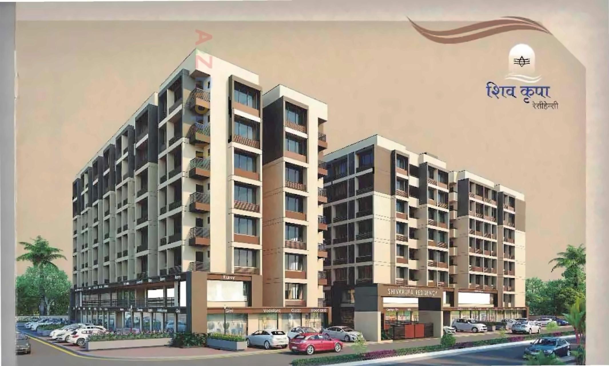 3D Elevation of real estate project Shiv Krupa Residency located at Vatva, Ahmedabad, Gujarat