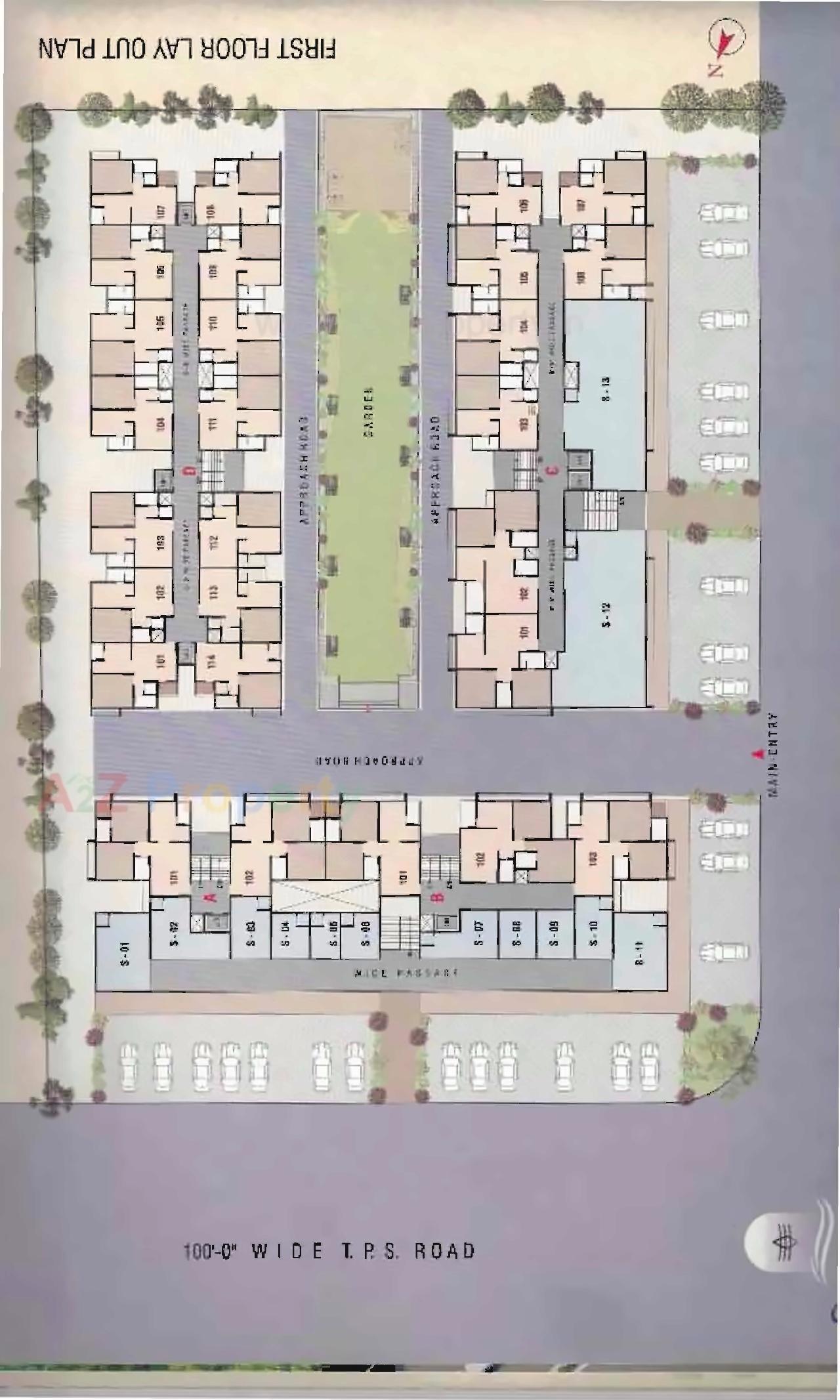 Layout of real estate project Shiv Krupa Residency located at Vatva, Ahmedabad, Gujarat