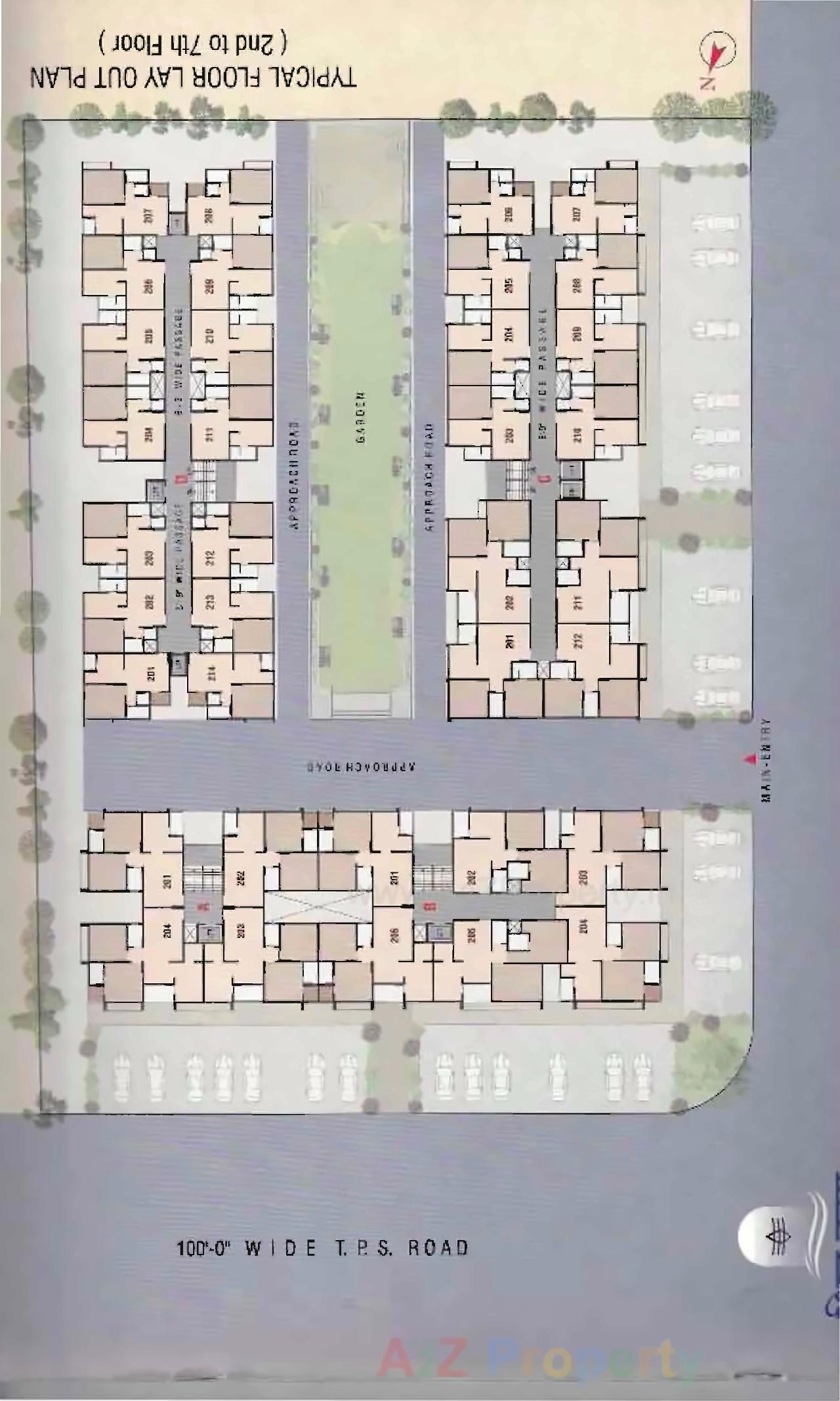 Layout of real estate project Shiv Krupa Residency located at Vatva, Ahmedabad, Gujarat