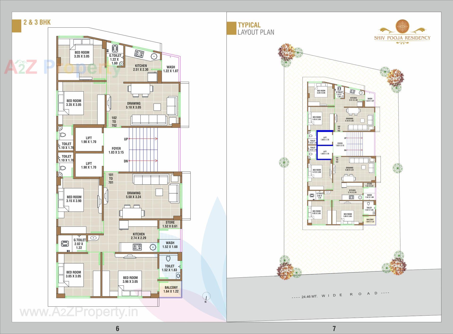 Layout of real estate project Shiv Pooja Residency located at Wadej, Ahmedabad, Gujarat