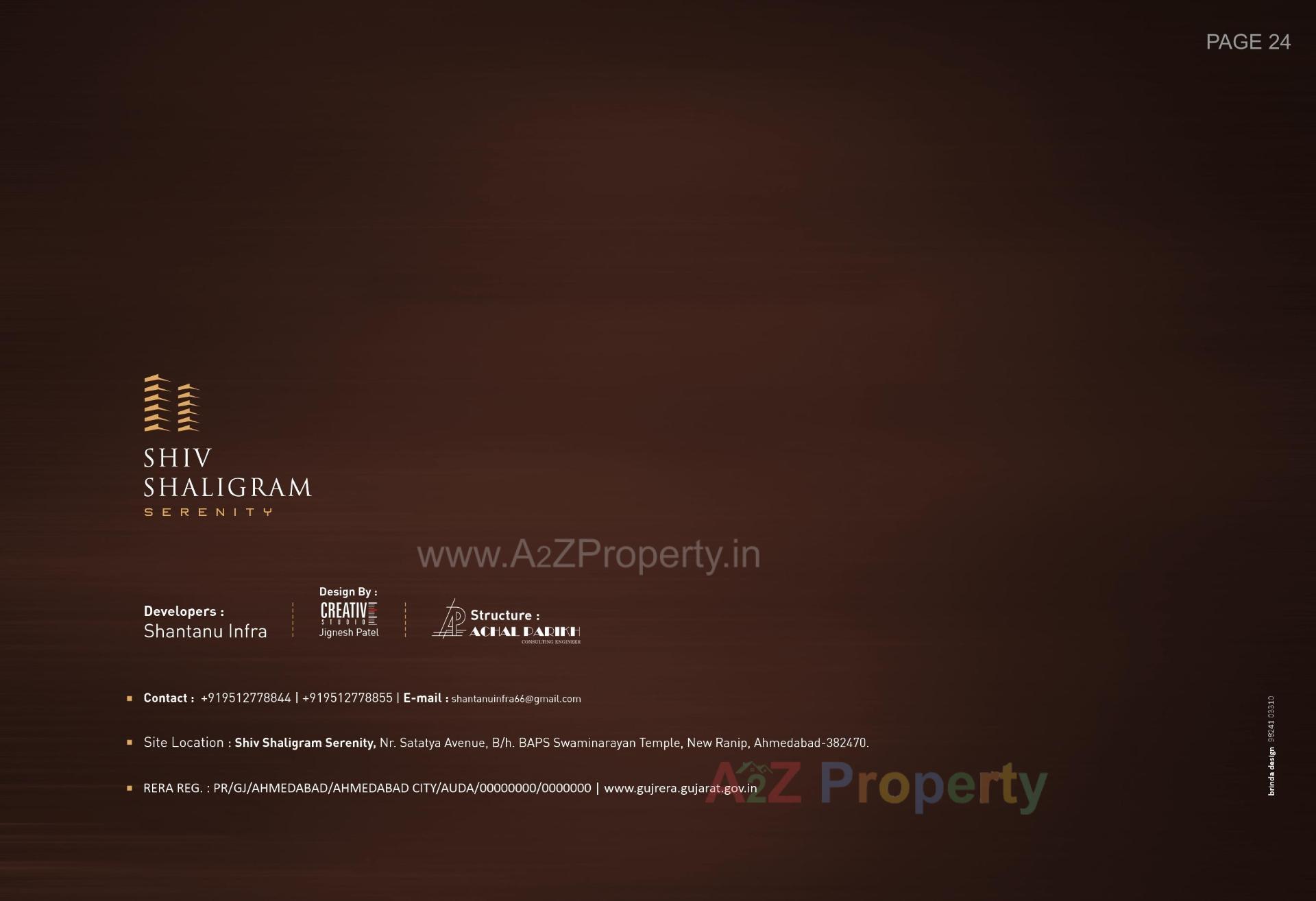  of real estate project Shiv Shaligram Serenity located at Chandlodiya, Ahmedabad, Gujarat