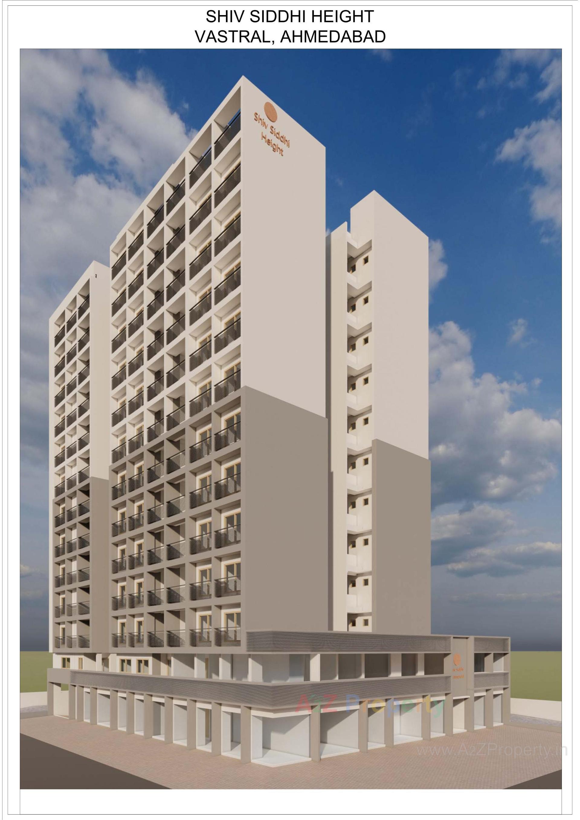 3D Elevation of real estate project Shiv Siddhi Height located at Vastral, Ahmedabad, Gujarat