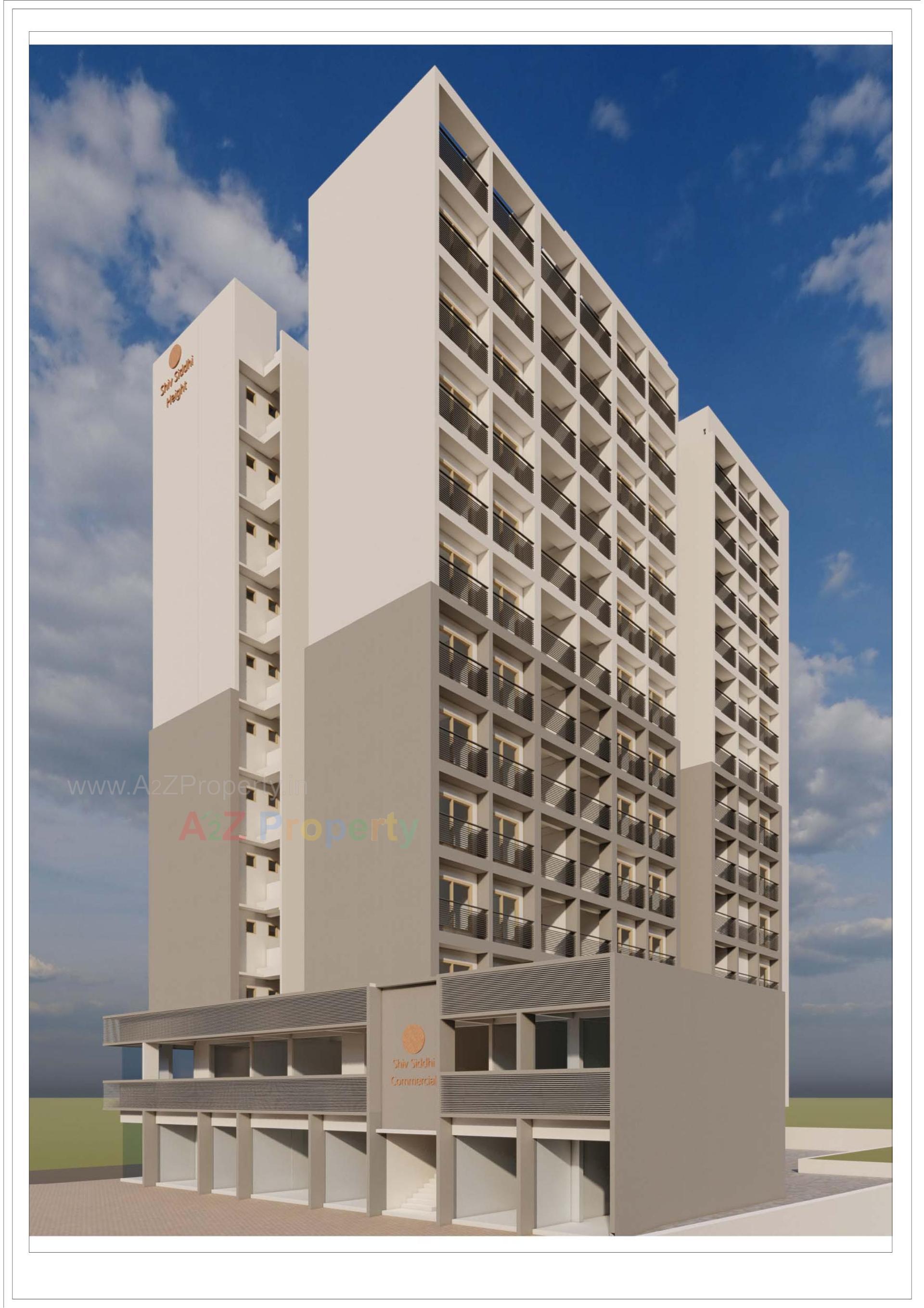 3D Elevation of real estate project Shiv Siddhi Height located at Vastral, Ahmedabad, Gujarat