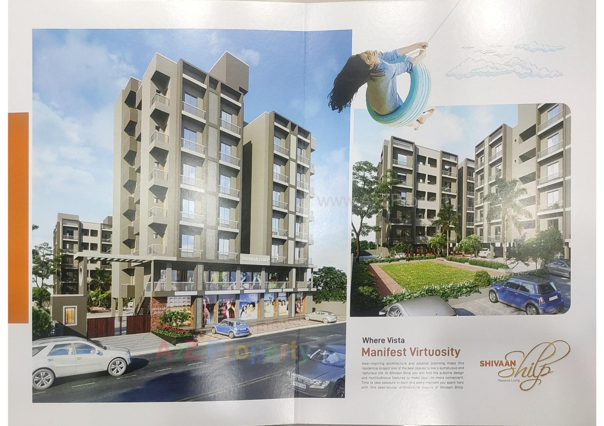 3D Elevation of real estate project Shivaan Shilp located at Bavala, Ahmedabad, Gujarat