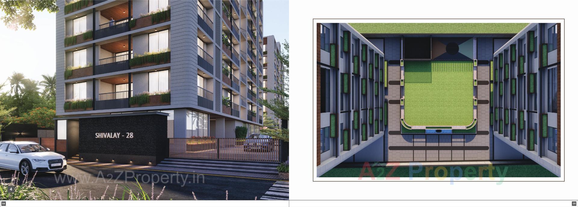 3D Elevation of real estate project Shivalay located at Ahmedabad, Ahmedabad, Gujarat