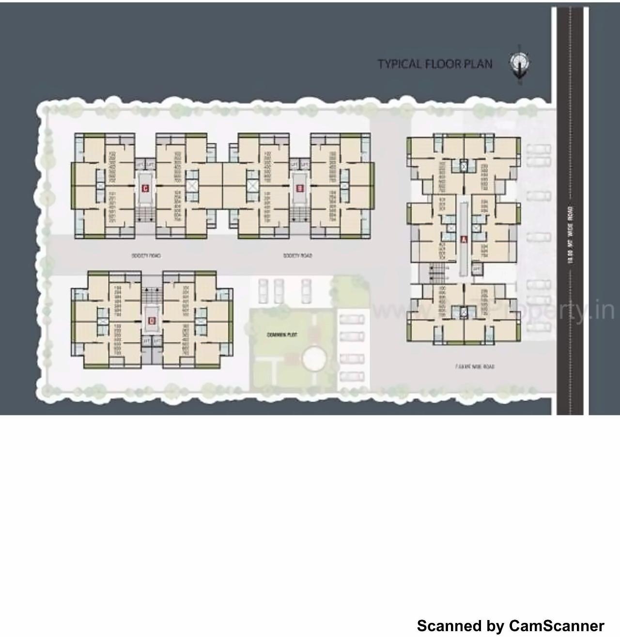 Layout of real estate project Shivalay Gold located at Nikol, Ahmedabad, Gujarat