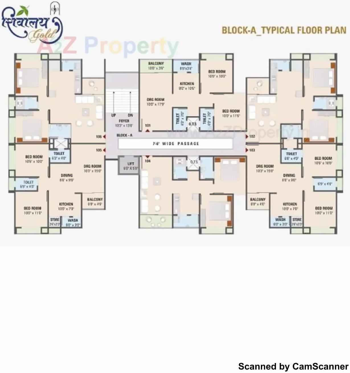 Layout of real estate project Shivalay Gold located at Nikol, Ahmedabad, Gujarat