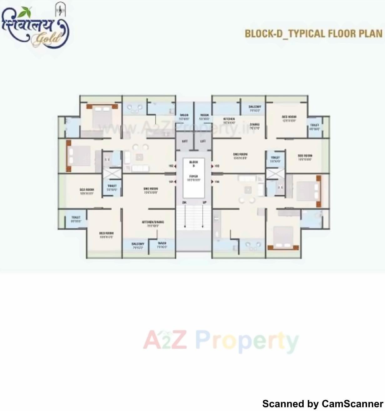 Layout of real estate project Shivalay Gold located at Nikol, Ahmedabad, Gujarat