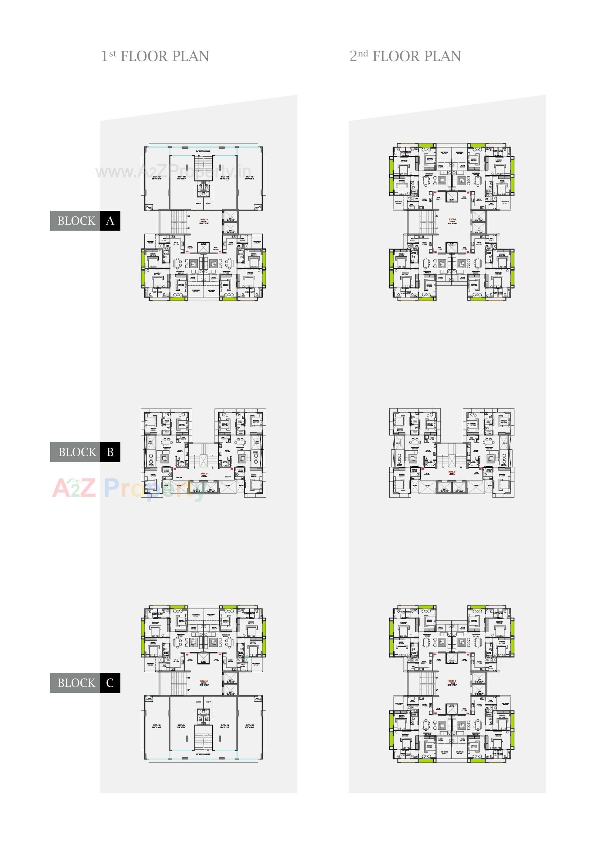 Layout of real estate project Shivalay Sattva located at Shilaj, Ahmedabad, Gujarat