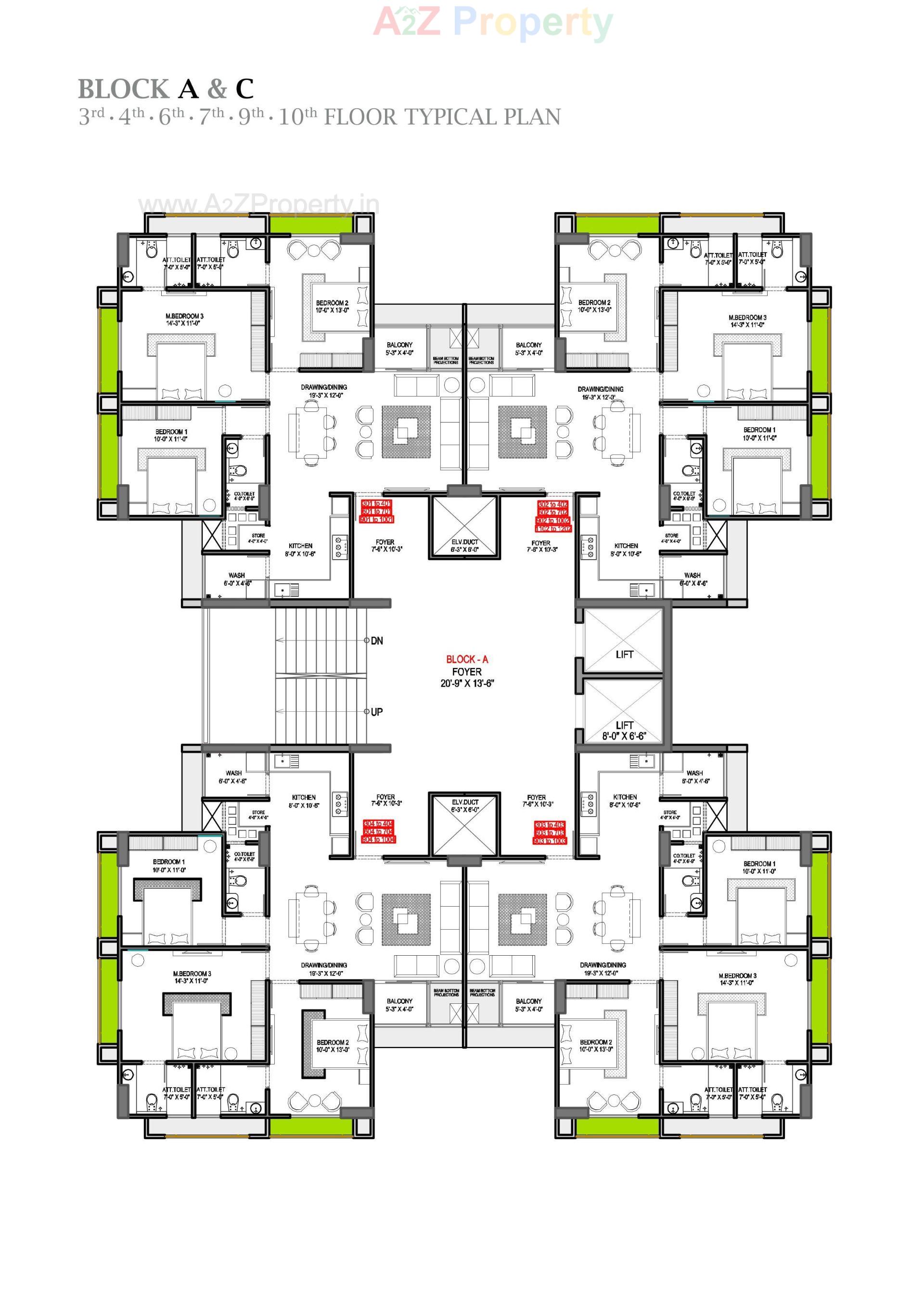 Layout of real estate project Shivalay Sattva located at Shilaj, Ahmedabad, Gujarat