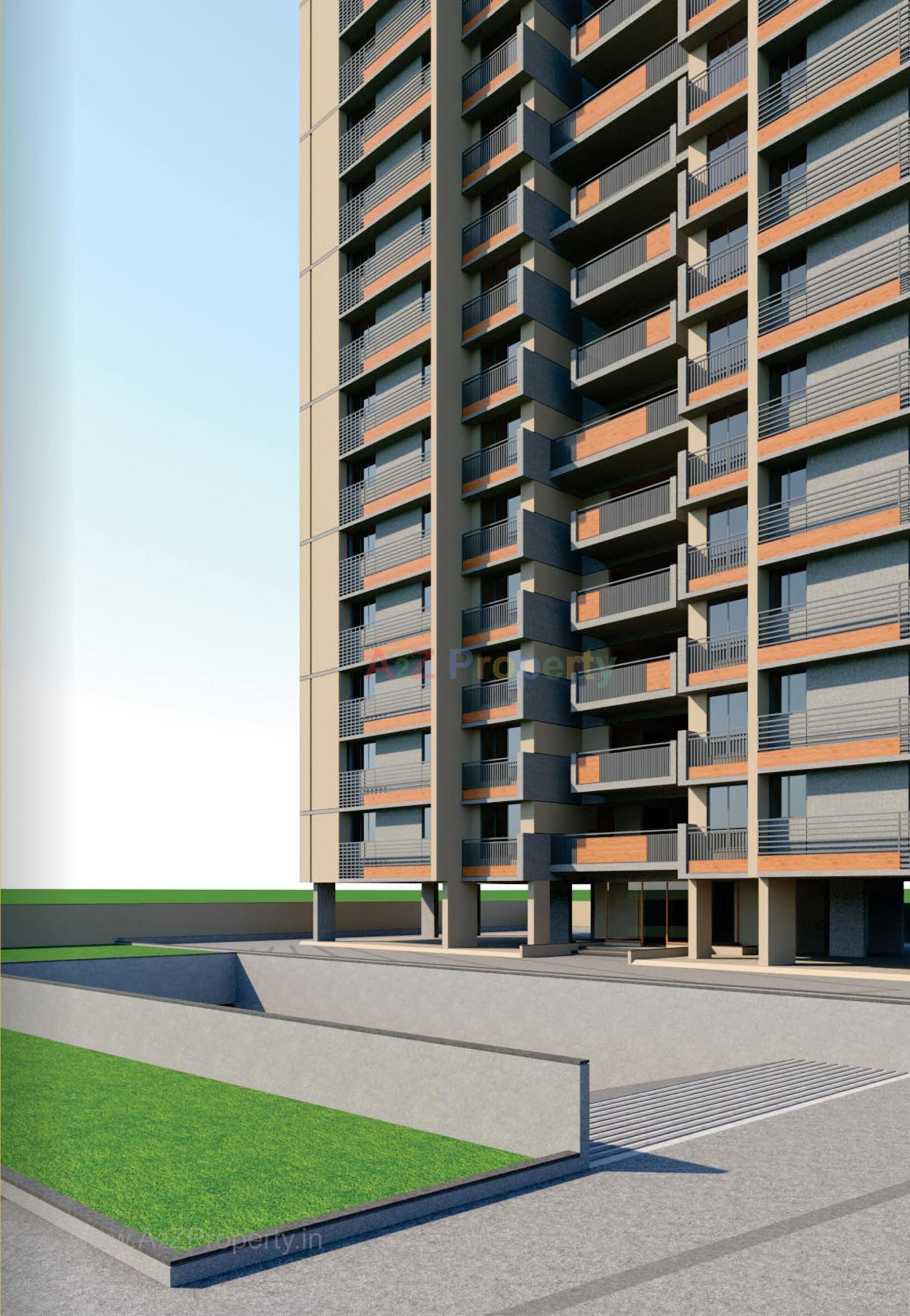 3D Elevation of real estate project Shivalay Shikhar located at Shilaj, Ahmedabad, Gujarat