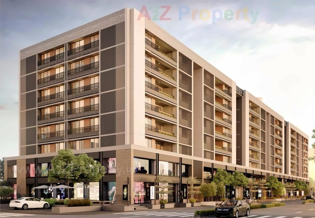 3D Elevation of real estate project Shivalik Avenue located at Bodakdev, Ahmedabad, Gujarat