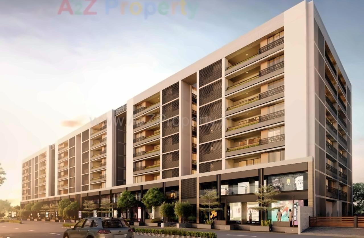 3D Elevation of real estate project Shivalik Avenue located at Bodakdev, Ahmedabad, Gujarat