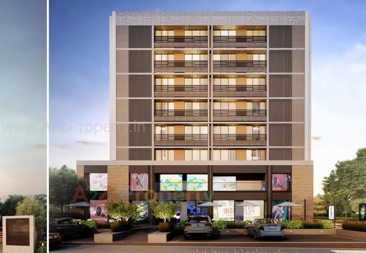3D Elevation of real estate project Shivalik Avenue located at Bodakdev, Ahmedabad, Gujarat