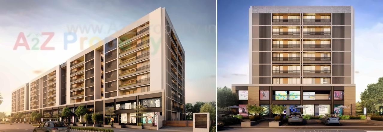 3D Elevation of real estate project Shivalik Avenue located at Bodakdev, Ahmedabad, Gujarat