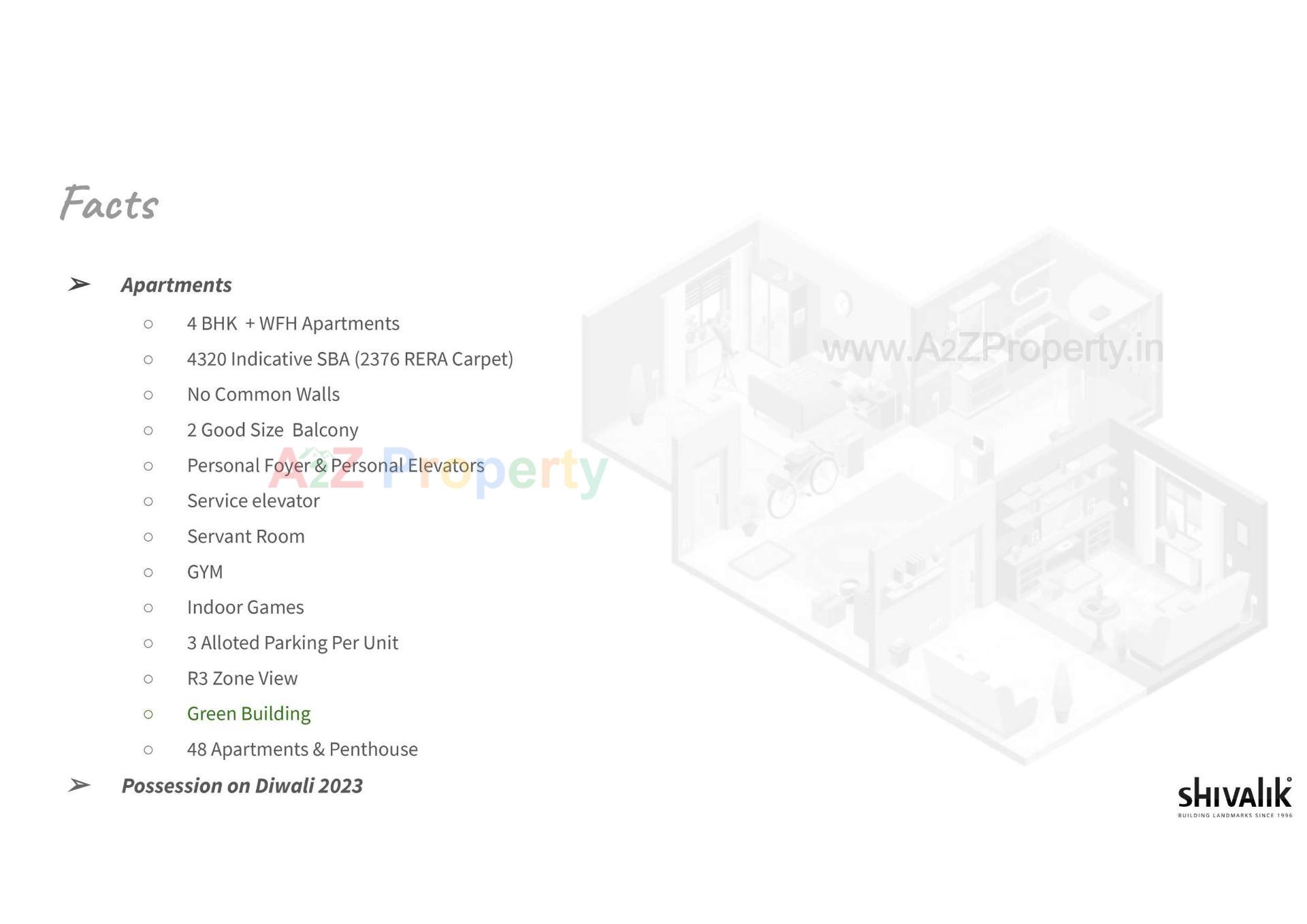  of real estate project Shivalik Edge located at Ambali, Ahmedabad, Gujarat