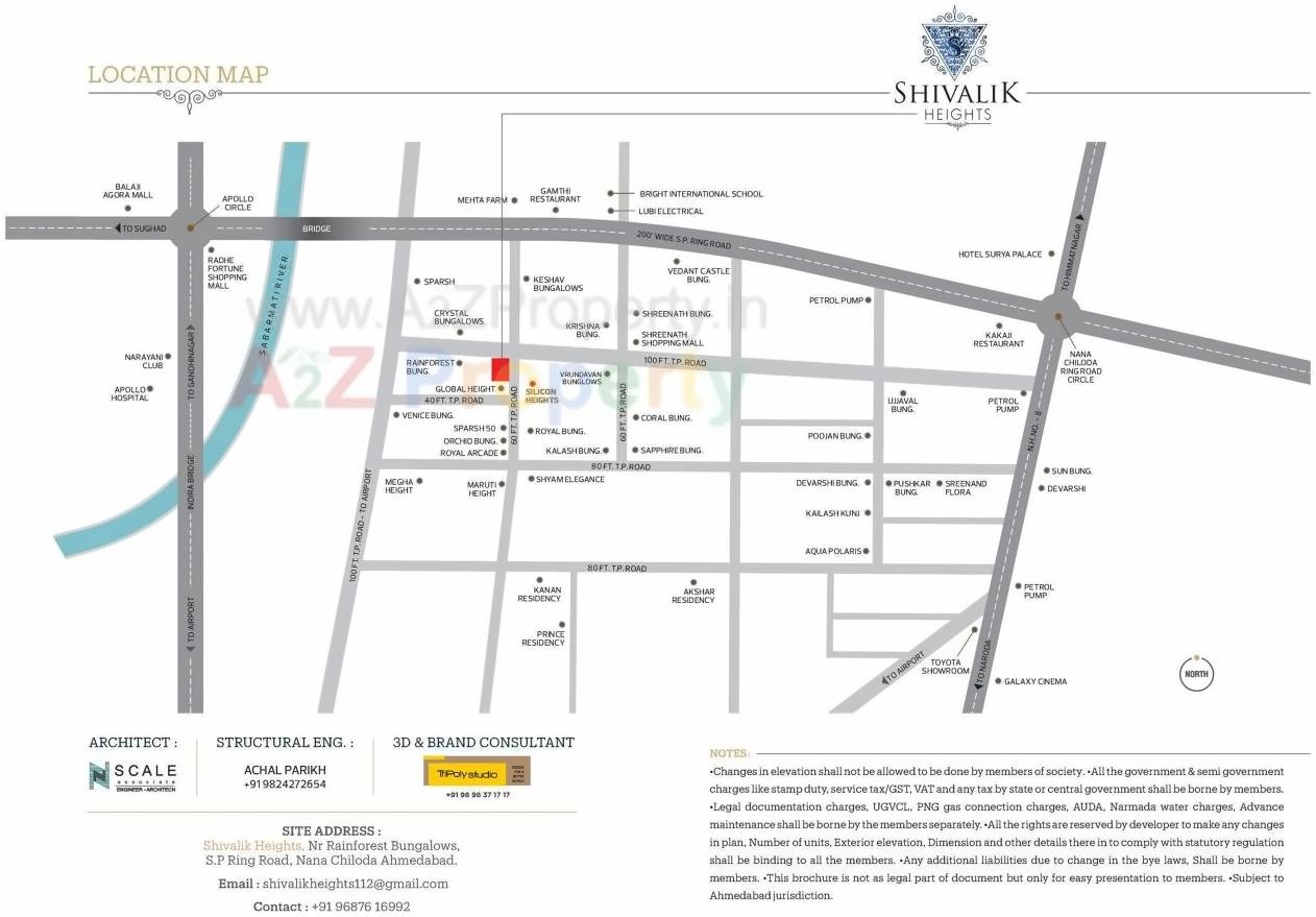  of real estate project Shivalik Heights located at Chiloda, Ahmedabad, Gujarat
