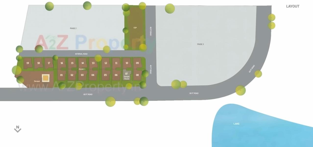 Layout of real estate project Shivalik Lake View located at Manipur, Ahmedabad, Gujarat