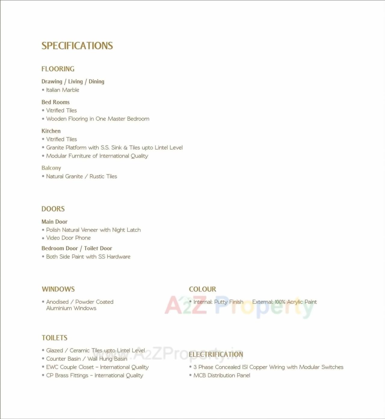 Project Specifications