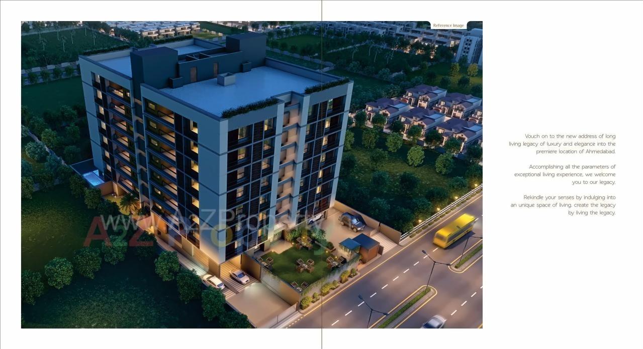 3D Elevation of real estate project Shivalik Legacy located at City, Ahmedabad, Gujarat