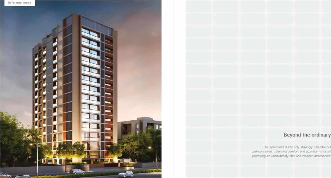 3D Elevation of real estate project Shivalik Paradise located at City, Ahmedabad, Gujarat